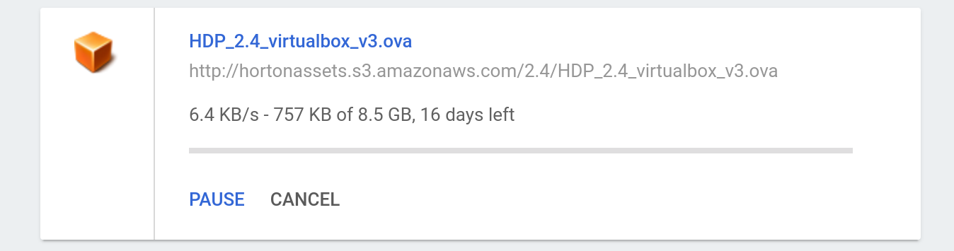 Hortonworks VM Size